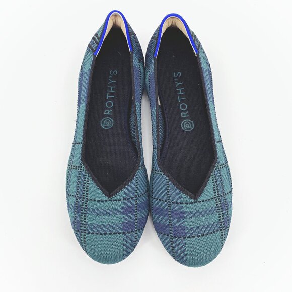 Rothy's The Flat in Pine Plaid - Picture 3 of 11